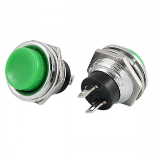 2 x Momentary Push to Stop ON-(OFF) N.O 3V 4.5V 6V 9V 12V 24V Push Switch Green