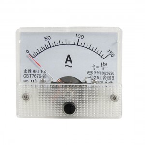 85L1-A AC 0-150A Rectangle Analog Panel Ammeter Gauge