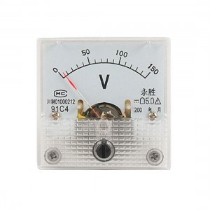 Fine Tuning Dial DC 150V Analog Panel Meter Voltmeter