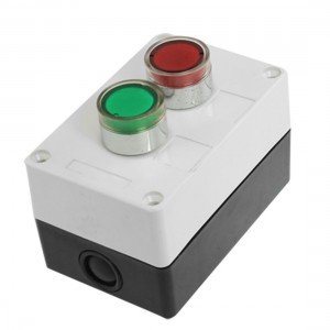 DC 12V Green Red Signal Lamp NC NO Momentary Push Button Switch Station