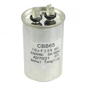CBB65 AC 630V 10uF Thread Type Capacitance Motor Running Capacitor