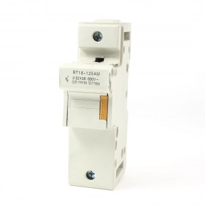 RT18-125AM AC 690V 125A 1 Pole 1P 22x58mm Cylindrical Fuse Holder Base