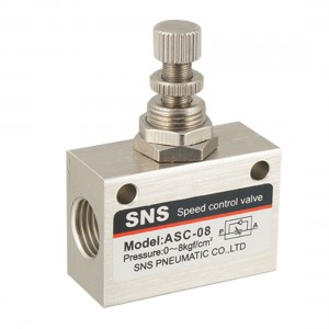 One Way G1/4" Pneumatic Flow Speed Control Valve ASC-08