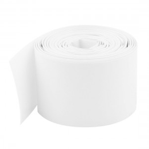 29 5mm Width PVC Heat Shrink Tubing White 5Meter for 1 x 18650 Battery