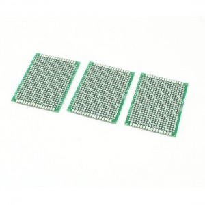 3 Pcs Double Side Prototype PCB Tinned Universal Breadboard 5x7cm FR4