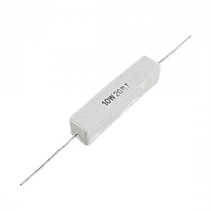 5x 10W 20 Ohm 5% Wirewound Ceramic Cement Resistor 10 Watt