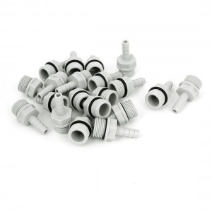 New 20pcs 3 8BSP Thread Plastic Hose Barb Fitting Coupler for 6mm Inner Dia Pipe