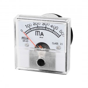 Class 2 5 Accuracy AC 0 500mA Analog Panel Meter Amperemeter DH 45