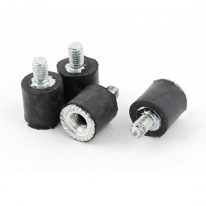 4pcs M3 Male Female Anti Vibration Rubber Mounts Isolators 8mm x 8mm