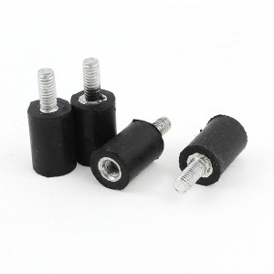 4Pcs M4 Air Compressor Rubber Vibration Mount Isolator 10mm x 15mm