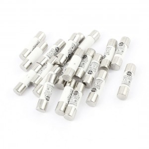 20 Pcs RO15 RT18 RT14 Ceramic Cylindrical Tube Fuse 5A 380V 10x38mm