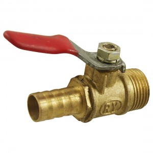 16mm Male Thread Plastic Coated Lever Handle Pneumatic Ball Valve