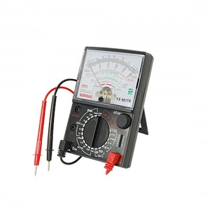 Black AC DC Voltage Current DB Ohm Multimeter w Probes