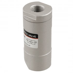 Pneumatic Silver Tone Alloy LCV-08 One Way Mechanical Valve