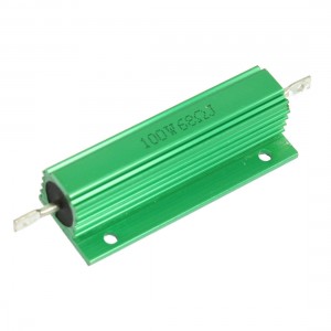 100W 68 Ohm Chassis Mounted Green Aluminum Housed Resistor