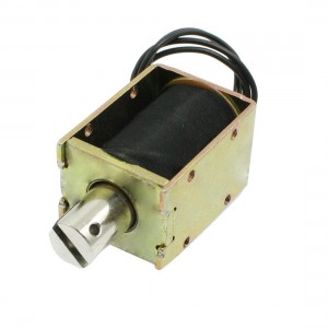 DC 24V 1.04A Open Frame Pull Type Linear Solenoid 10mm Stroke 300gf