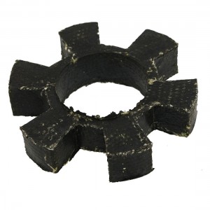 Black 6 Petal Rubber Fabric Elastic Damper Coupling Insert Spider 3 5/8"