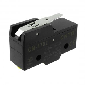 CM-1702 Ui 380V Ith 15A Short Hinge Lever 1 NO 1 NC Micro Switch