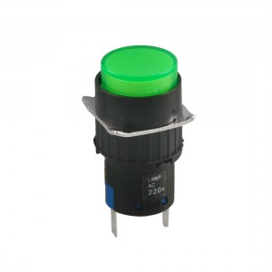 AC 220V/5A DC 30V/3A Green Neon Indicator Pilot Signal Light Lamp