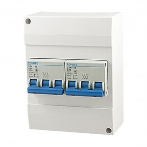 Plastic Housing Case 3P+3P Miniature Circuit Breaker AC 400V 25A