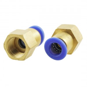 2 Pcs Female Threaded 11.5mm to 8mm Pneumatic Fitting Connectors