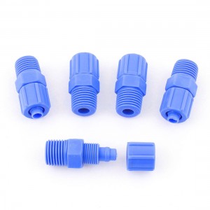 6pcs 13mm 1 4BSP Straight PVC Pneumatic Quick Pipe Coupler Joint for 8mm OD Hose